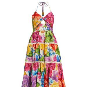 Farm Rio - NWT - Rainbow Chita Floral-Print Midi Dress